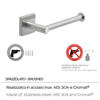 Portarotolo a muro Fuji di Gedy - Spazzolato