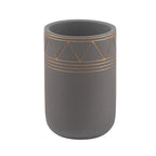 Portaspazzolini in cemento Gedy serie Calipso - Grigio