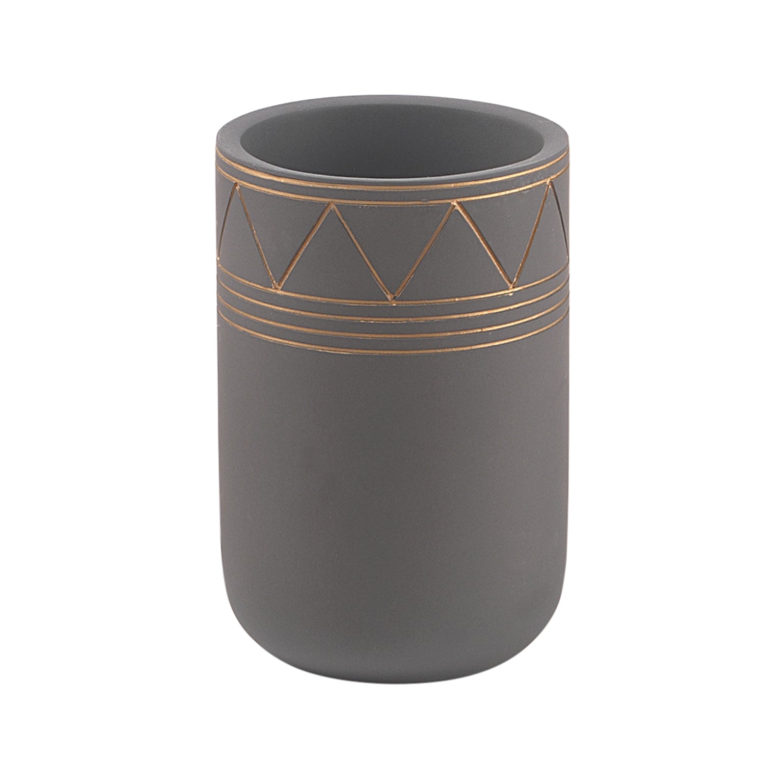 Portaspazzolini in cemento Gedy serie Calipso - Grigio