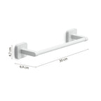 Portasalviette 30 cm Gedy modello Tonga 30x6.9xH4.7 cm - Bianco Matt