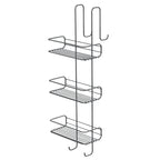 Portaoggetti doccia rettangolare a 3 piani Gedy modello Tito - Cromato