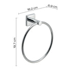 Portasalviette ad anello Fuji di Gedy - Cromato