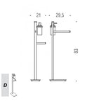 Piantana destra con spandisapone