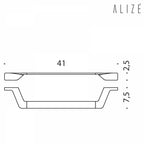 Porta Salviette in ottone cromato lunghezza 41 cm Colombo Design collezione AlizÃ¨ Con fissaggio a tassello inclusi