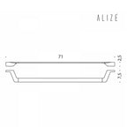 Porta Salviette in ottone cromato lunghezza 71 cm Colombo Design collezione Mini Con fissaggio a tassello inclusi