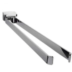 Porta Salviette doppio a snodo in ottone cromato lunghezza 38 cm Colombo Design collezione AlizÃ¨ Con fissaggio a tassello inclusi