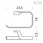 Porta Salviette ad anello in ottone cromato Colombo Design collezione AlizÃ¨ Con fissaggio a tassello inclusi