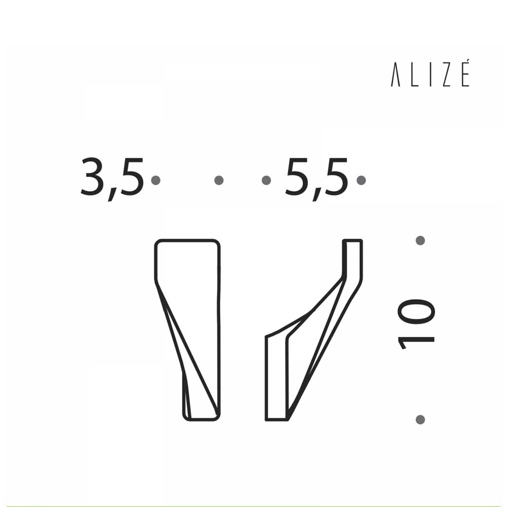 Appenditutto singolo in ottone cromato Colombo Design collezione AlizÃ¨ Con fissaggio a tassello inclusi