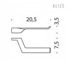 Portarotolo in ottone cromato versione destra Colombo Design collezione AlizÃ¨ Con fissaggio a tassello inclusi