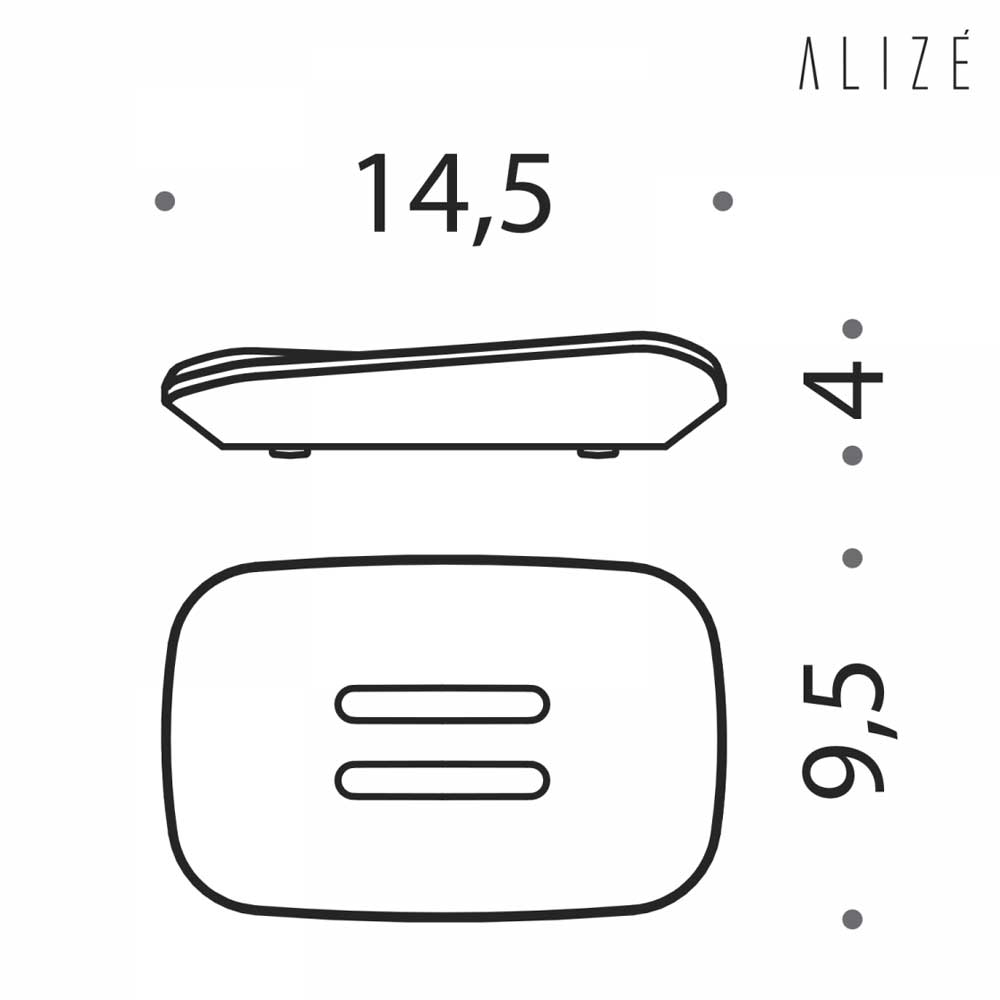 Porta sapone da appoggio in ottone cromato  Colombo Design collezione AlizÃ¨