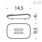 Porta sapone da appoggio in ottone cromato  Colombo Design collezione AlizÃ¨