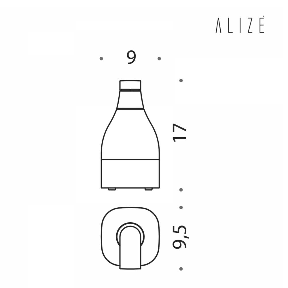 Dispenser Sapone da appoggio in ottone cromato  Colombo Design collezione AlizÃ¨