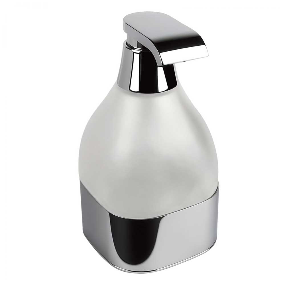 Dispenser Sapone da appoggio in ottone cromato  Colombo Design collezione AlizÃ¨
