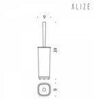 Porta scopino wc da appoggio in ottone cromato  Colombo Design collezione AlizÃ¨