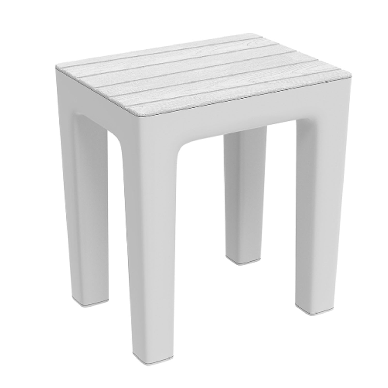 Sgabello Woody in pp colore bianco