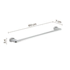 Porta asciugamani 60 cm in Acciaio Inox Gedy serie Stelvio - Cromato