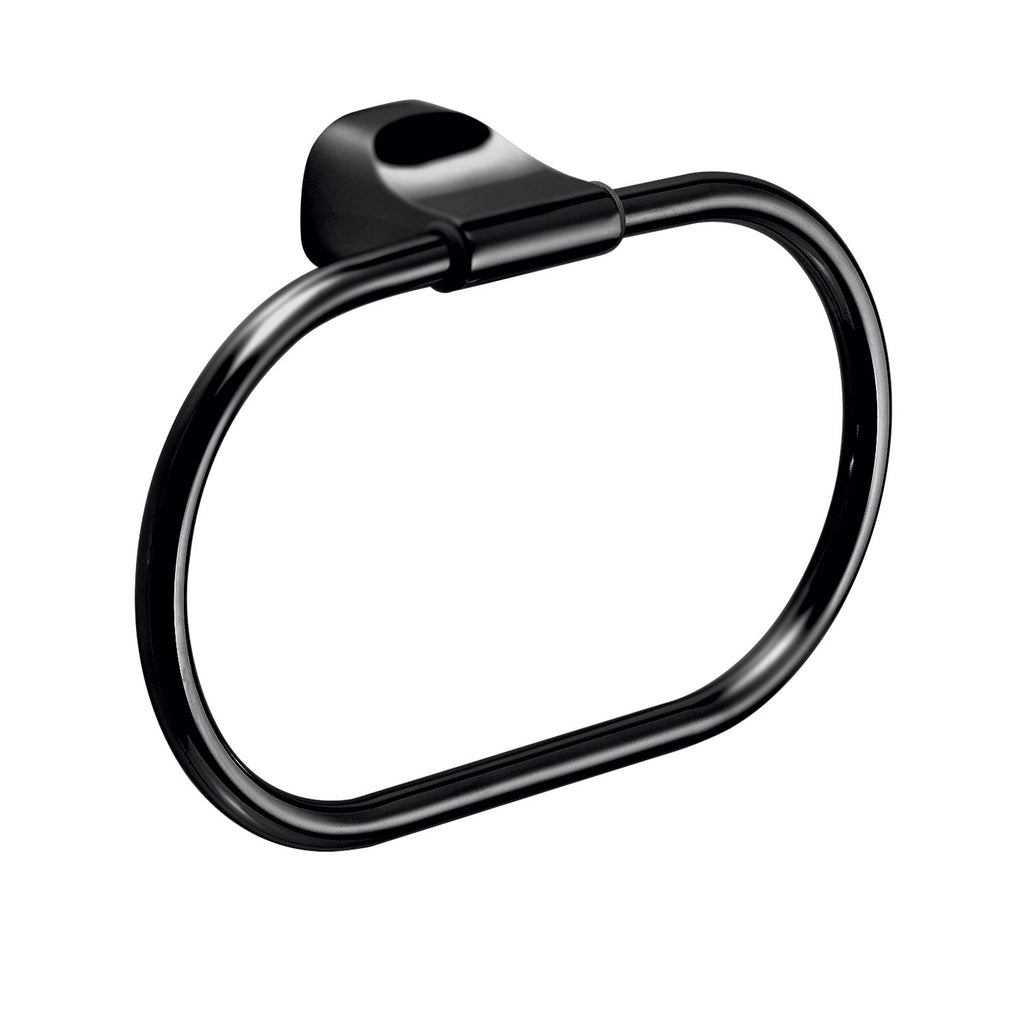 Porta asciugamani ad anello in Acciaio Inox Gedy serie Stelvio - Nero Matt