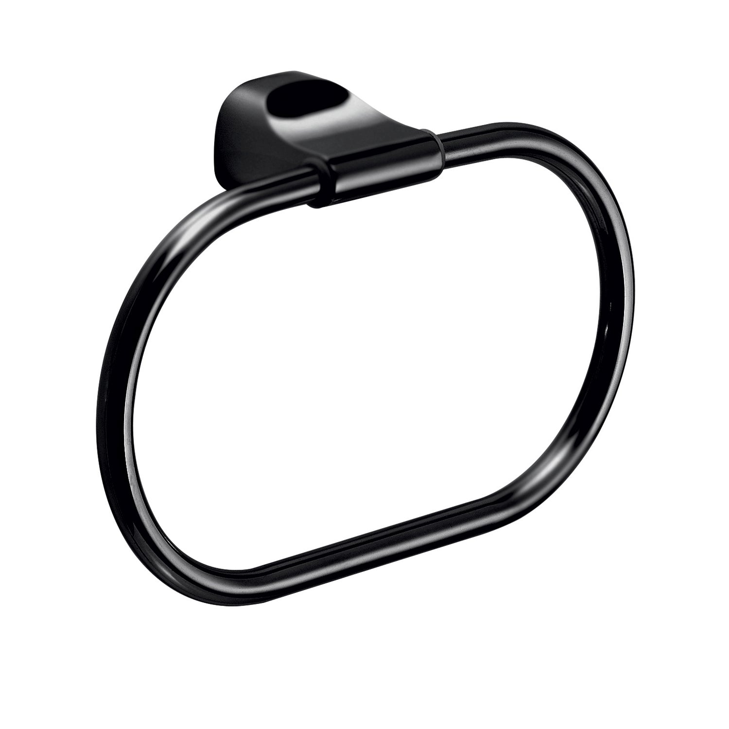 Porta asciugamani ad anello in Acciaio Inox Gedy serie Stelvio - Nero Matt