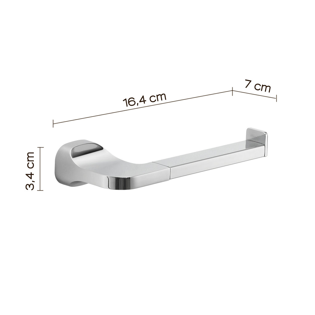 Portarotolo a parete in Acciaio Inox Gedy serie Stelvio - Cromato