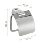 Portarotolo coperto a parete in Acciaio Inox Gedy serie Stelvio - Cromato