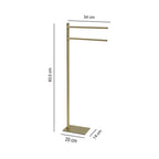 Piantana portasciugamani in Acciaio Inox Gedy serie Trilly - Oro Spazzolato