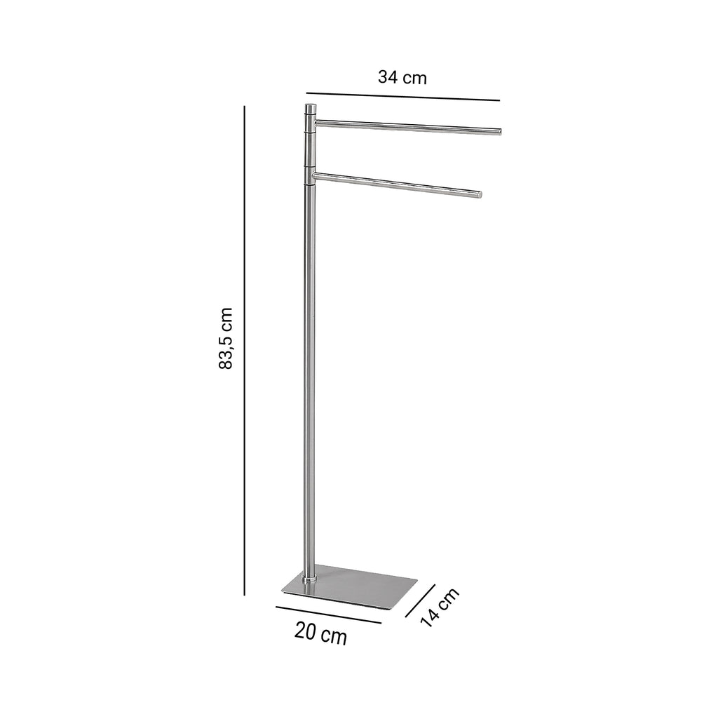 Piantana portasciugamani in Acciaio Inox Gedy serie Trilly - Spazzolato