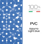 Tappeto antiscivolo doccia 53x53 in PVC modello Margherita di Gedy - Azzurro