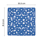 Tappeto antiscivolo doccia 53x53 in PVC modello Margherita di Gedy - Azzurro