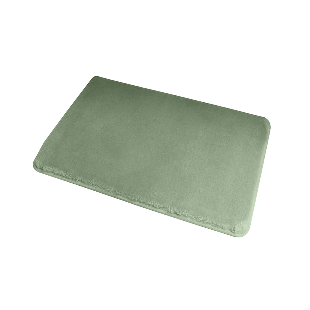 Tappeto bagno 40x60 cm modello Fuzzy di Gedy - Verde