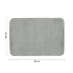 Tappeto bagno 40x60 cm modello Fuzzy di Gedy - Grigio