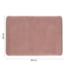 Tappeto bagno 40x60 cm modello Fuzzy di Gedy - Rosa