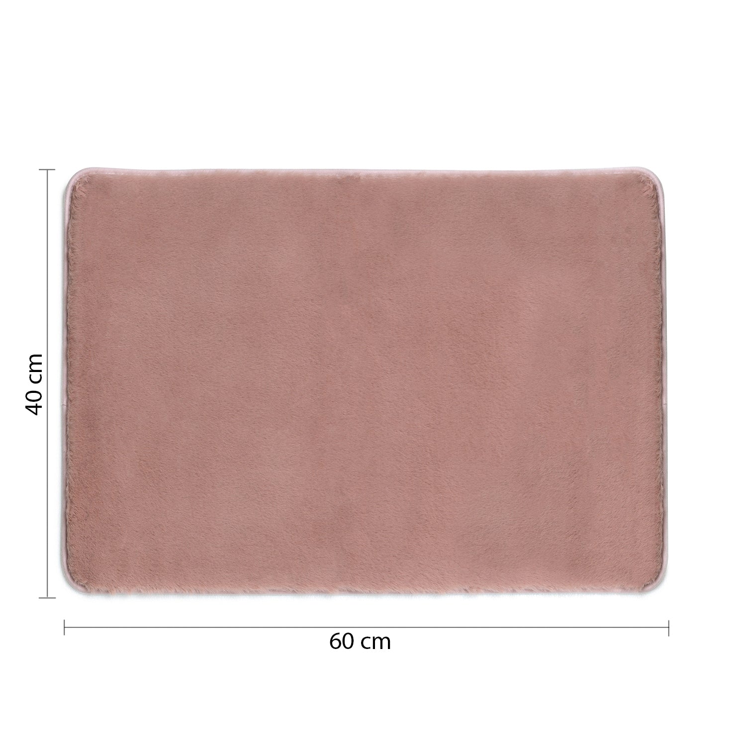 Tappeto bagno 40x60 cm modello Fuzzy di Gedy - Rosa