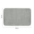 Tappeto bagno 50x80 cm modello Fuzzy di Gedy - Grigio