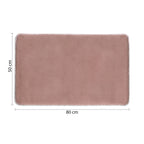 Tappeto bagno 50x80 cm modello Fuzzy di Gedy - Rosa