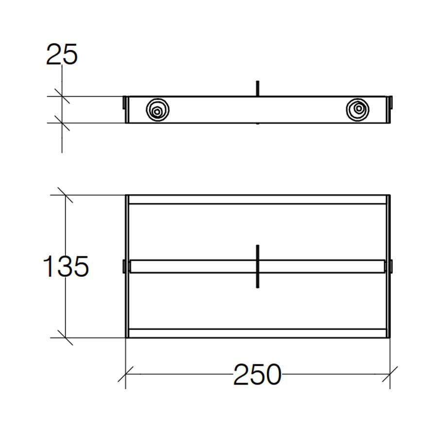 Porta carta igienica doppio Lineabeta in ottone cromato modello Skuara