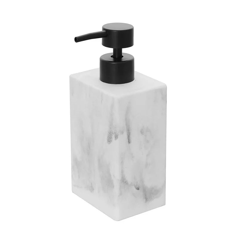 Dispenser sapone dâ€™appoggio BathCore serie MarbleEffetto marmo bianco