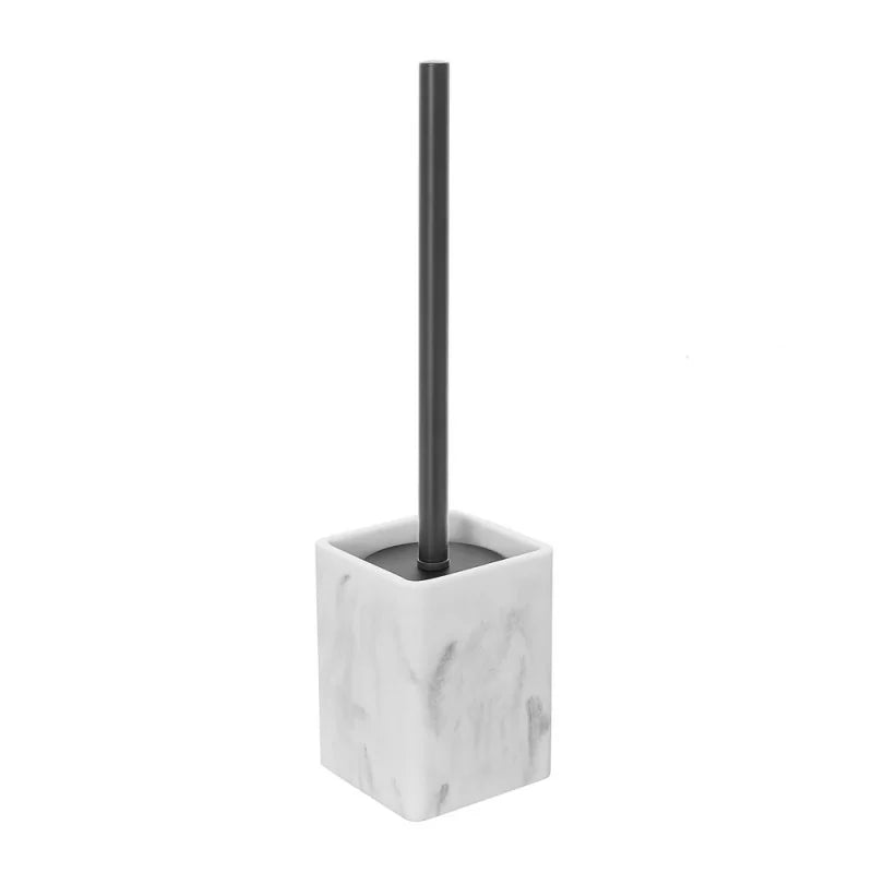 Porta scopino wc dâ€™appoggio BathCore serie MarbleEffetto marmo bianco