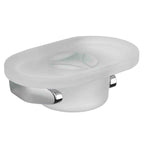 Porta sapone in ottone e vetro acidato collezione Road di Colombo Design