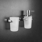 Spandisapone in ottone e vetro acidato collezione Road di Colombo Design