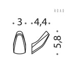 Appenditutto in ottone e vetro acidato collezione Road di Colombo Design