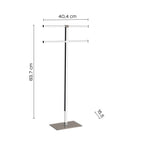 Piantana porta asciugamani in Acciaio Inox Gedy di Rainbow - Trasparente/Tortora