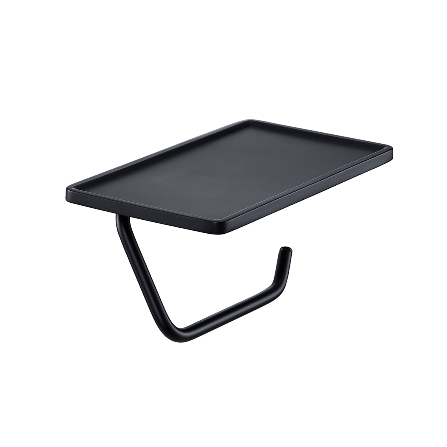 Portarotolo BathCore modello Smart con base appoggio - Nero