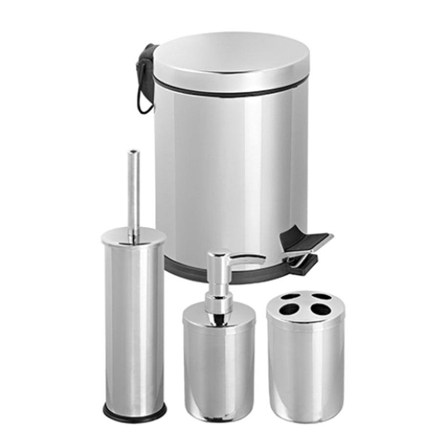 Set Accessori Bagno collezione Fiordaliso in acciaio inox cromato