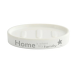 Porta Sapone in ceramica di colore bianco collezione MAISON