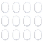 Tenda da doccia anti-muffa in poliestere 100%  bianco/grigio collezione DELIA