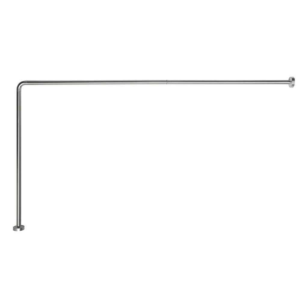 Asta doccia angolare 80x170 cm di Gedy - Alluminio Anodizzato