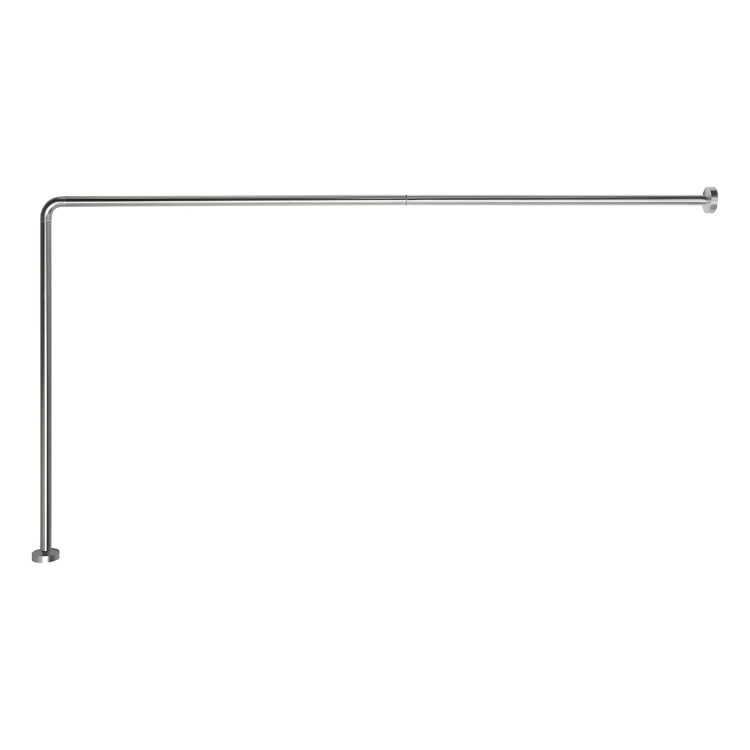 Asta doccia angolare 80x170 cm di Gedy - Alluminio Anodizzato