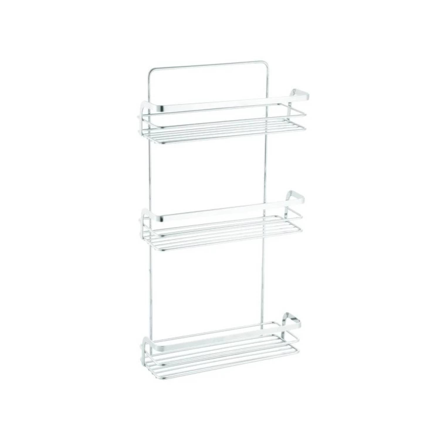 Mensola doccia 3 livelli modello Riley colore cromato