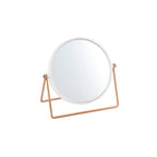 Specchio ingranditore da tavolo effetto rame e bianco