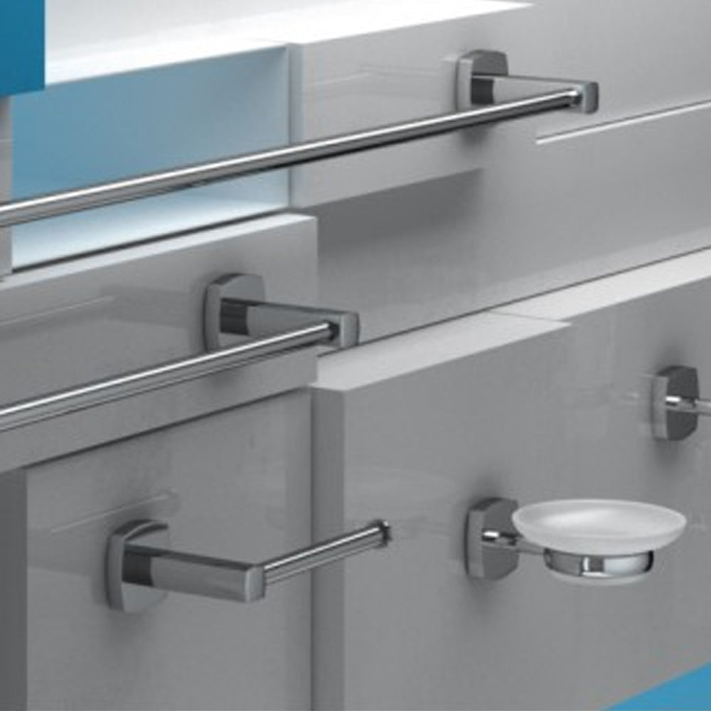 Portarotolo collezione 'TREND' by ARES: in leghe metalliche e acciaio cromato